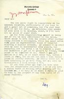 Correspondence - Jay Macpherson to A. Purdy